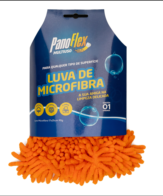 Luva de Limpeza de Microfibra - Ref 8682